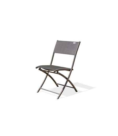 Chaise de Jardin Pliante Boston 82cm Gris Anthracite