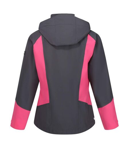 Veste imperméable bosfield femme flamant rose / gris phoque Regatta