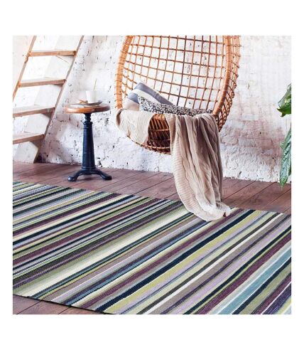 Tapis kilim fait main en laine motif géométrique