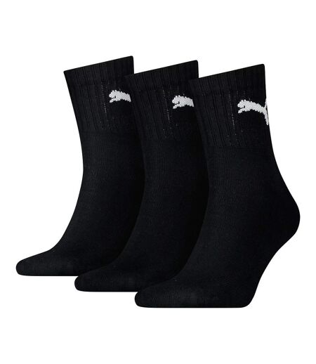 Puma Unisex Adult Crew Socks (Pack of 3) (Black) - UTRD256