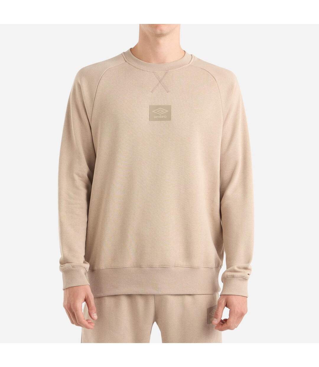 Mens logo sweatshirt simply taupe Umbro-1