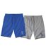 Pack of 2 Men's Palm Tree Shorts - Grey Blue