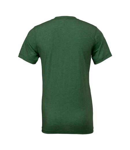 Adults unisex tri-blend t-shirt grass green Bella + Canvas