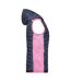 Veste Hybride Femme Rose Anthracite Chiné James And Nicholson-4