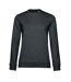 Sweat Manches Cousues Femme Anthracite Chiné B&C-1