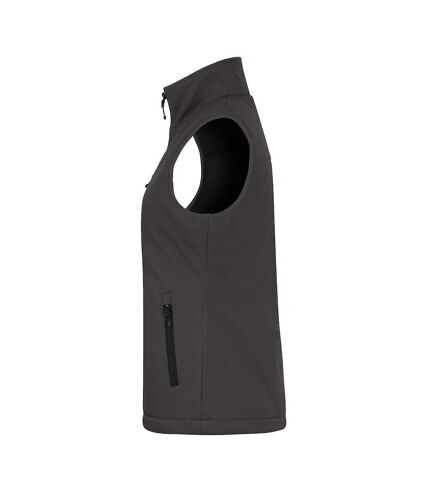 Clique Womens/Ladies Softshell Panels Vest (Dark Grey)