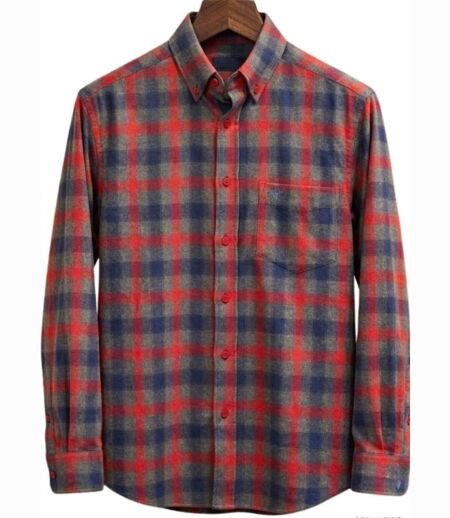 Chemise à carreaux homme WINCHESTER TARGET à carreaux gris : le confort thermique du pur coton gratté