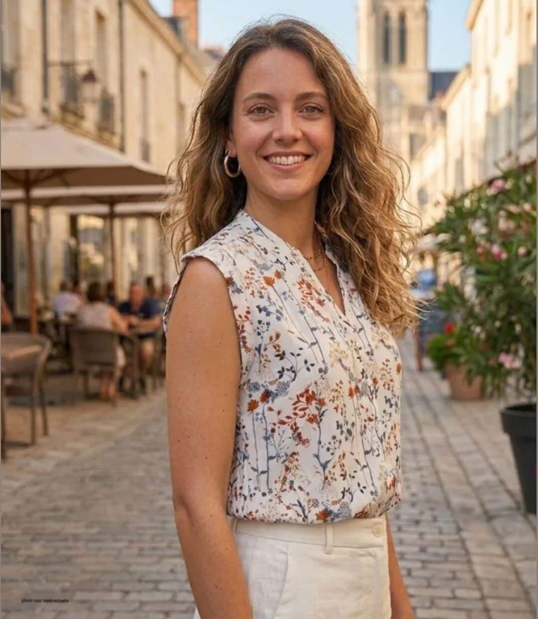 Chemisier sans manches MAYFLOWER N1121B : le top en viscose fluide pour une tenue d'été impeccable-5