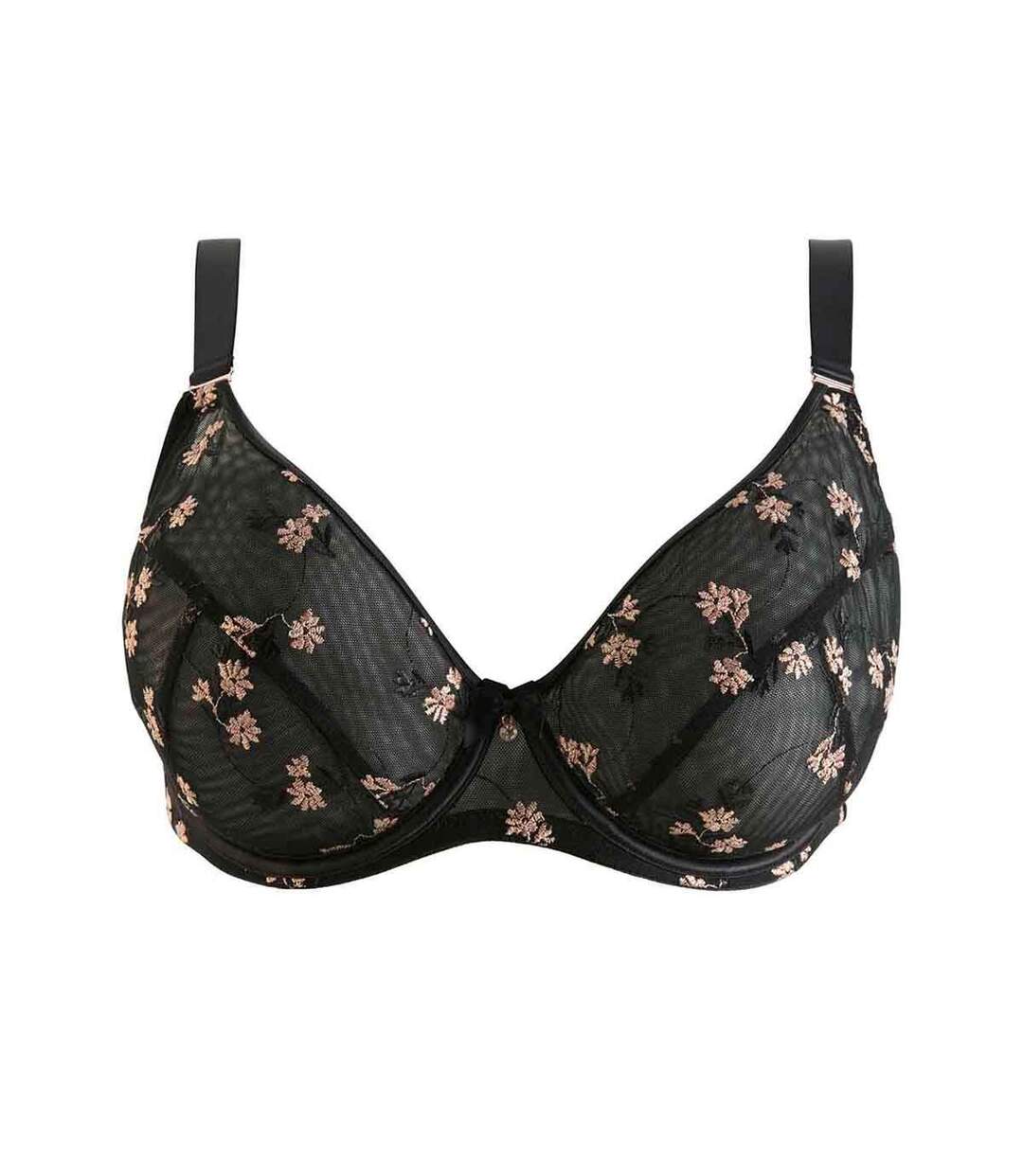 Soutien-gorge armature grand maintien noir Coeur Joyeux