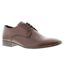 Base London Mens Seymour Leather Derby Shoes (Burnt Brown) - UTFS9181