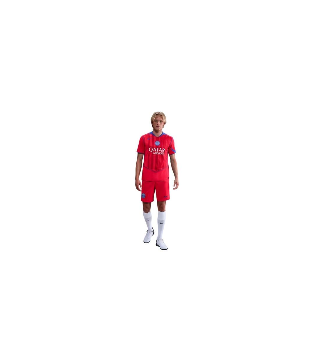 Short De Foot Motif/style Paris Saint-germain 2025/2026 Homme Rouge Bleu Nike-1