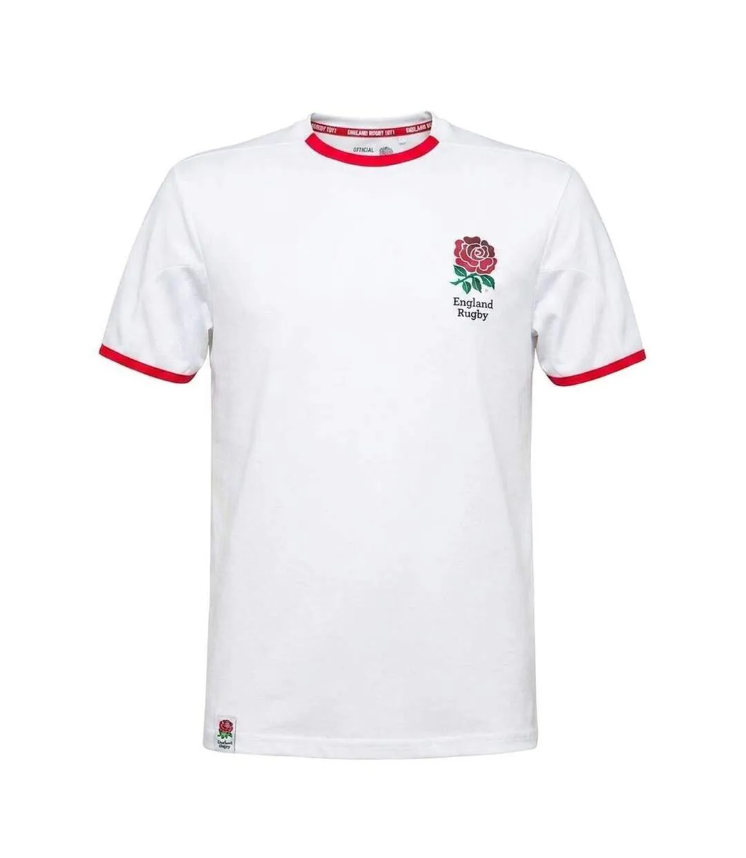 T-shirt Homme Blanc England Rugby-1