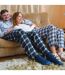 4 Pack Mens Cosy Soft Fluffy Slipper Bed Socks with Grips-4