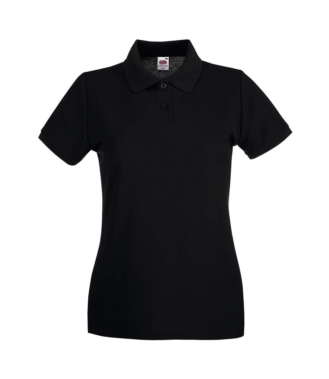 Polo premium femme noir Fruit of the Loom