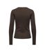 T-Shirt manches longues marron foncé femme jdy vaya-2