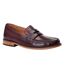 Mens Garfield Leather Penny Loafers Bordo Base London-1