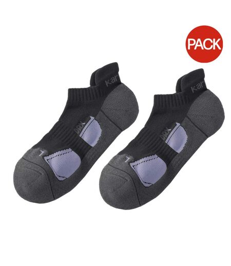 Pack Of 2  Mens Trainer Socks  Grey Karrimor
