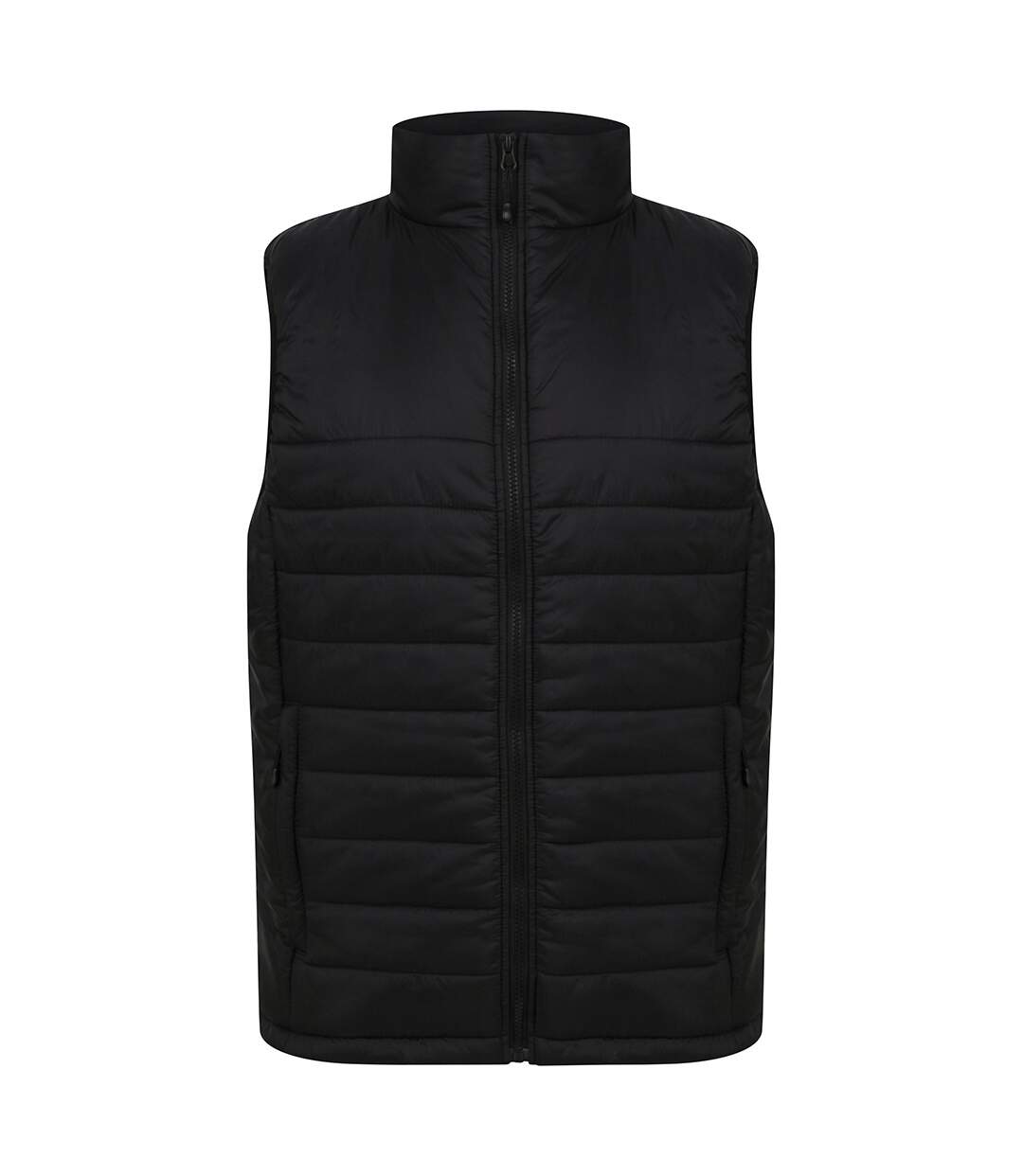 Henbury Unisex Adults Padded Vest (Black)