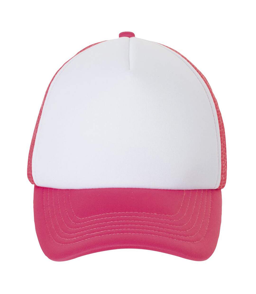 Casquette adulte unisexe blanc/corail fluo SOLS-3