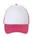 Casquette adulte unisexe blanc/corail fluo SOLS-3