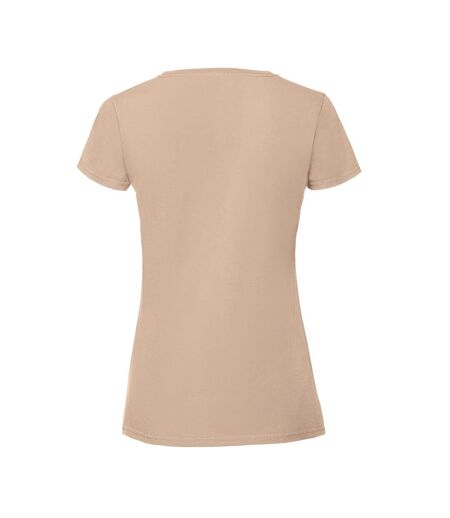 T-shirt premium femme beige Fruit of the Loom