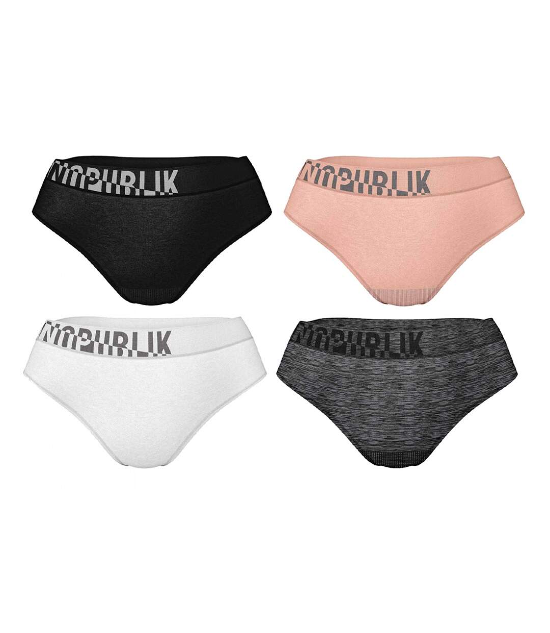 Collection Textile No Publik Fitness Sport, Detente et Style pour Femme - Pack de 4-1