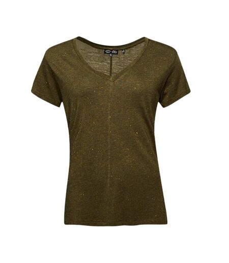 T-shirt kaki femme superdry studios - l