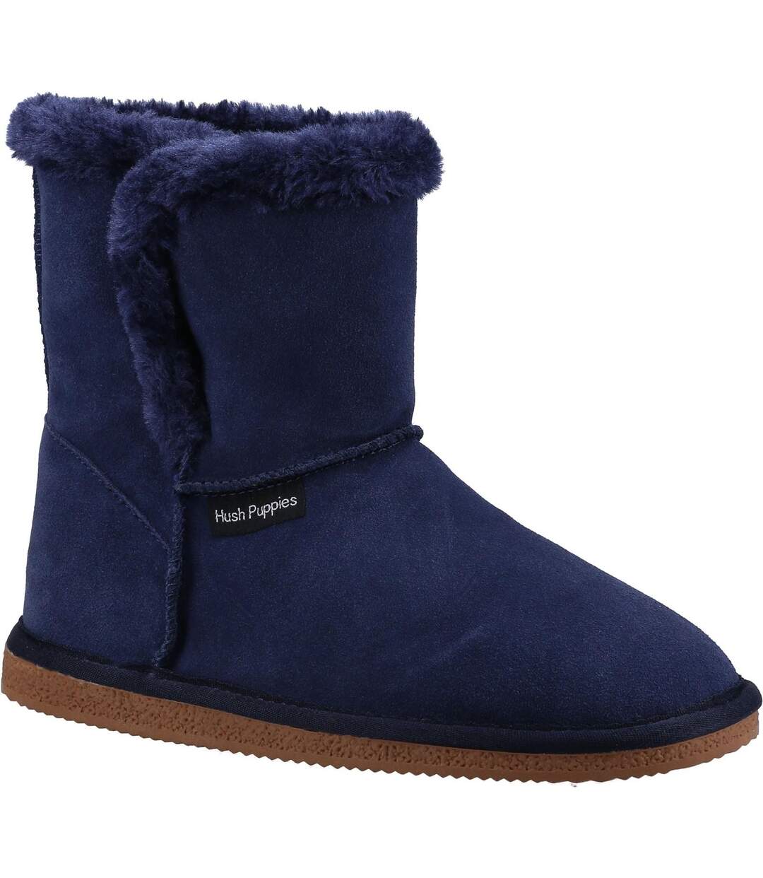 Hush puppies womens/ladies ashleigh suede slipper boots navy Skechers