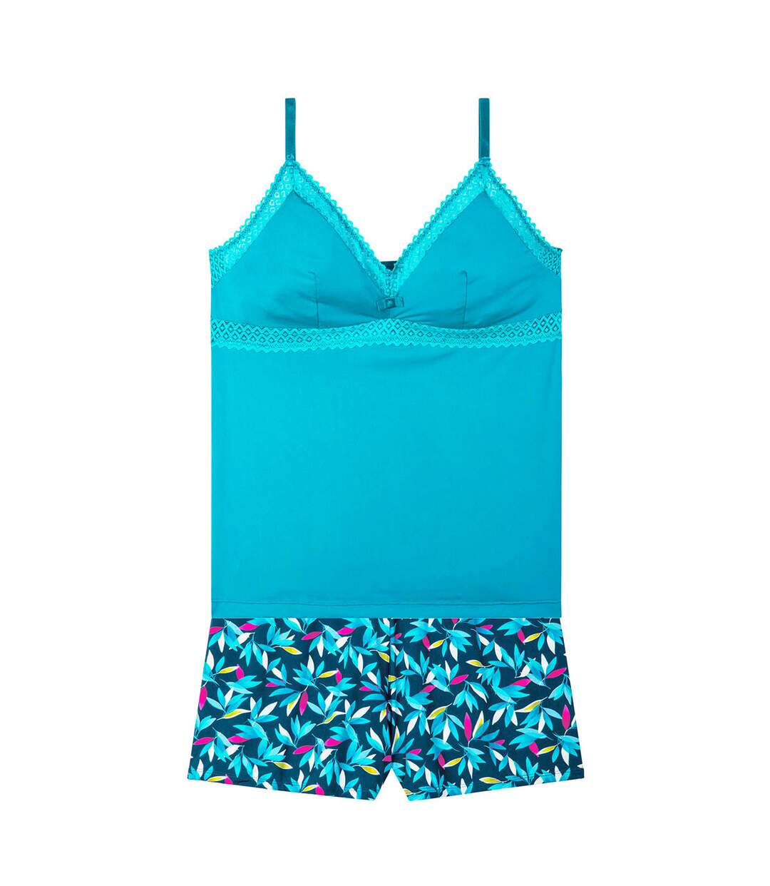 Top-short turquoise Savane