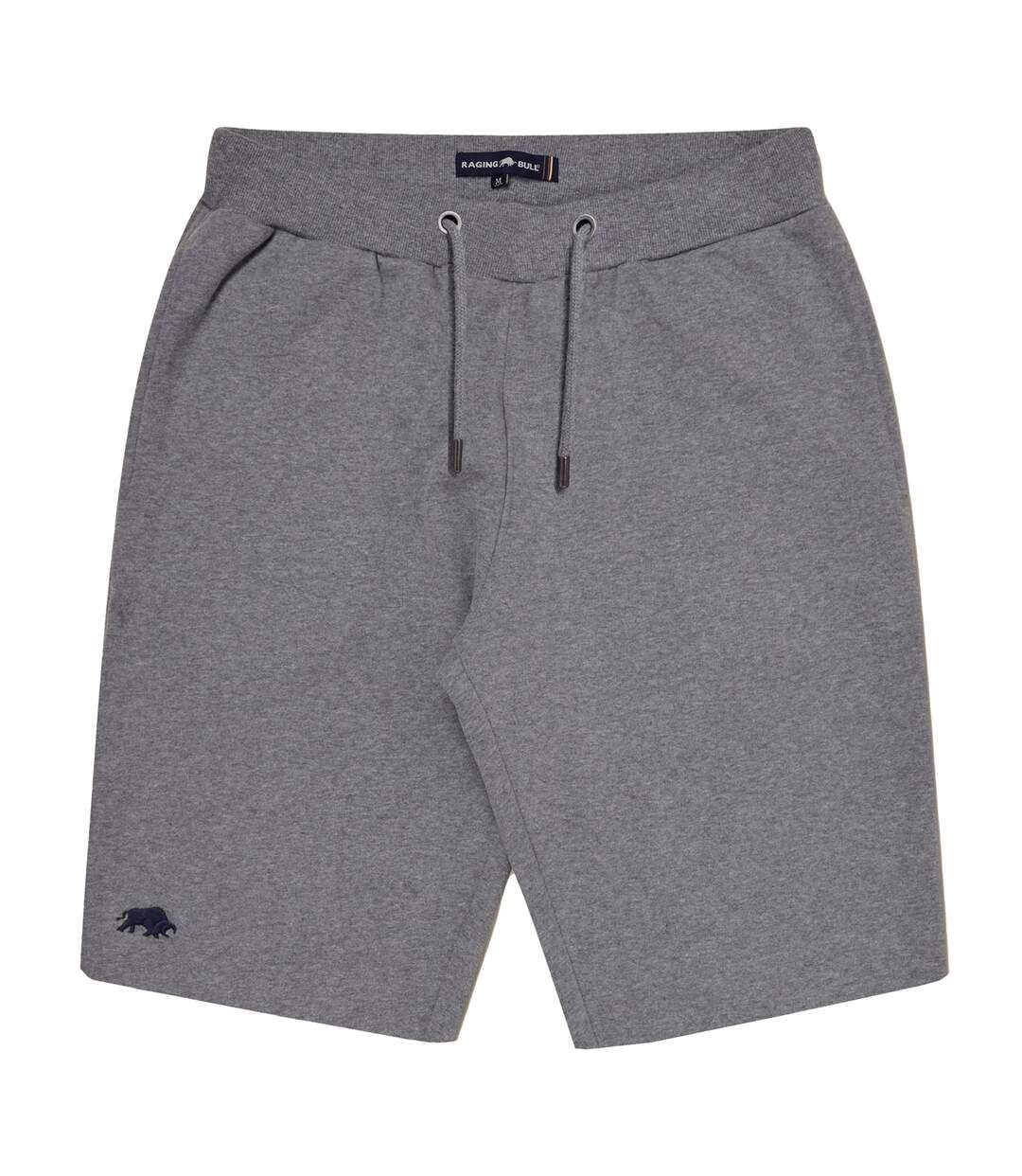 Mens Classic Jersey Shorts Grey Marl Raging Bull-1