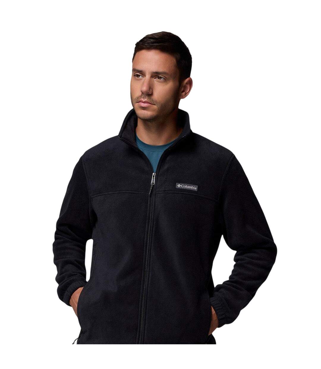 Mens Mountain Fleece Jacket Black Columbia-4