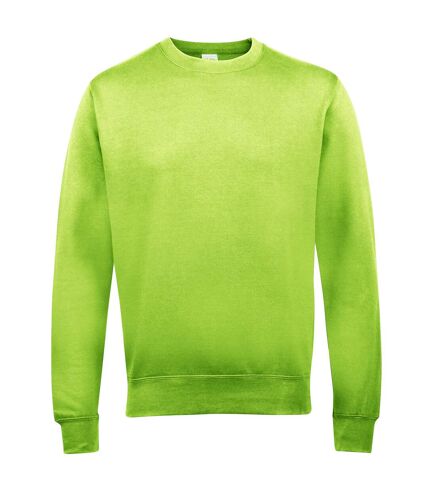 AWDis Just Hoods AWDis Unisex Crew Neck Plain Sweatshirt (280 GSM) (Lime Green) - UTRW2014