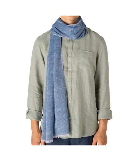 Écharpe Motif/style Lignes Adulte Taille Unique Bleu Spasso