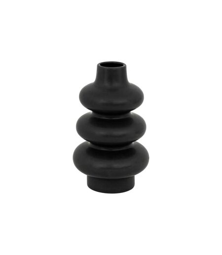 Vase Design en Dolomite Clothilde 25cm Noir