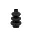 Vase Design en Dolomite Clothilde 25cm Noir-1