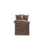 Parure de Lit 3 Pièces Valerina 240x220cm Marron-1