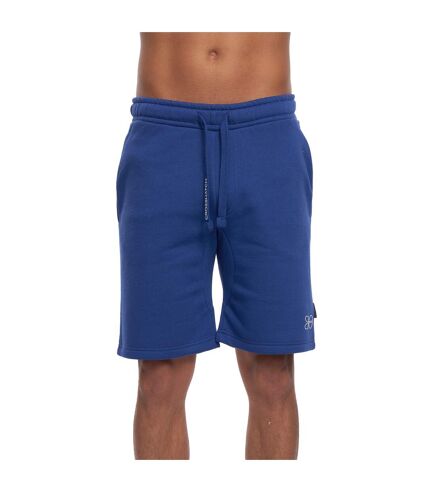 Mens goldsbury fleece shorts blue Crosshatch