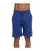 Mens goldsbury fleece shorts blue Crosshatch