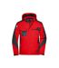 Veste Softshell Craftsmen Adulte Rouge Noir James And Nicholson-1