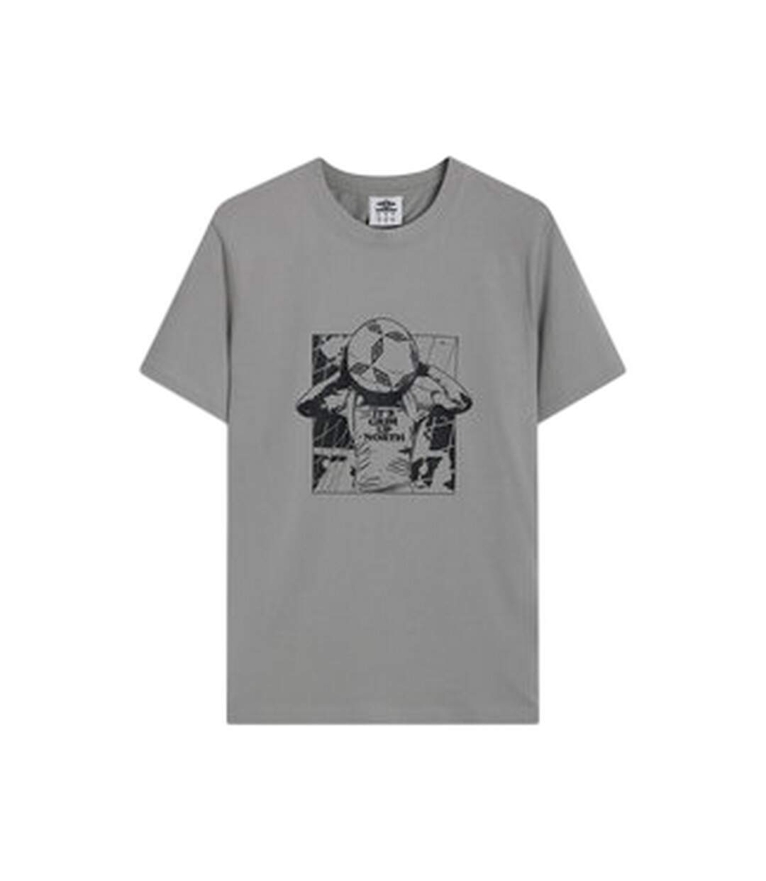 Mens Up North Graphic T-shirt Ultimate Grey Umbro-1