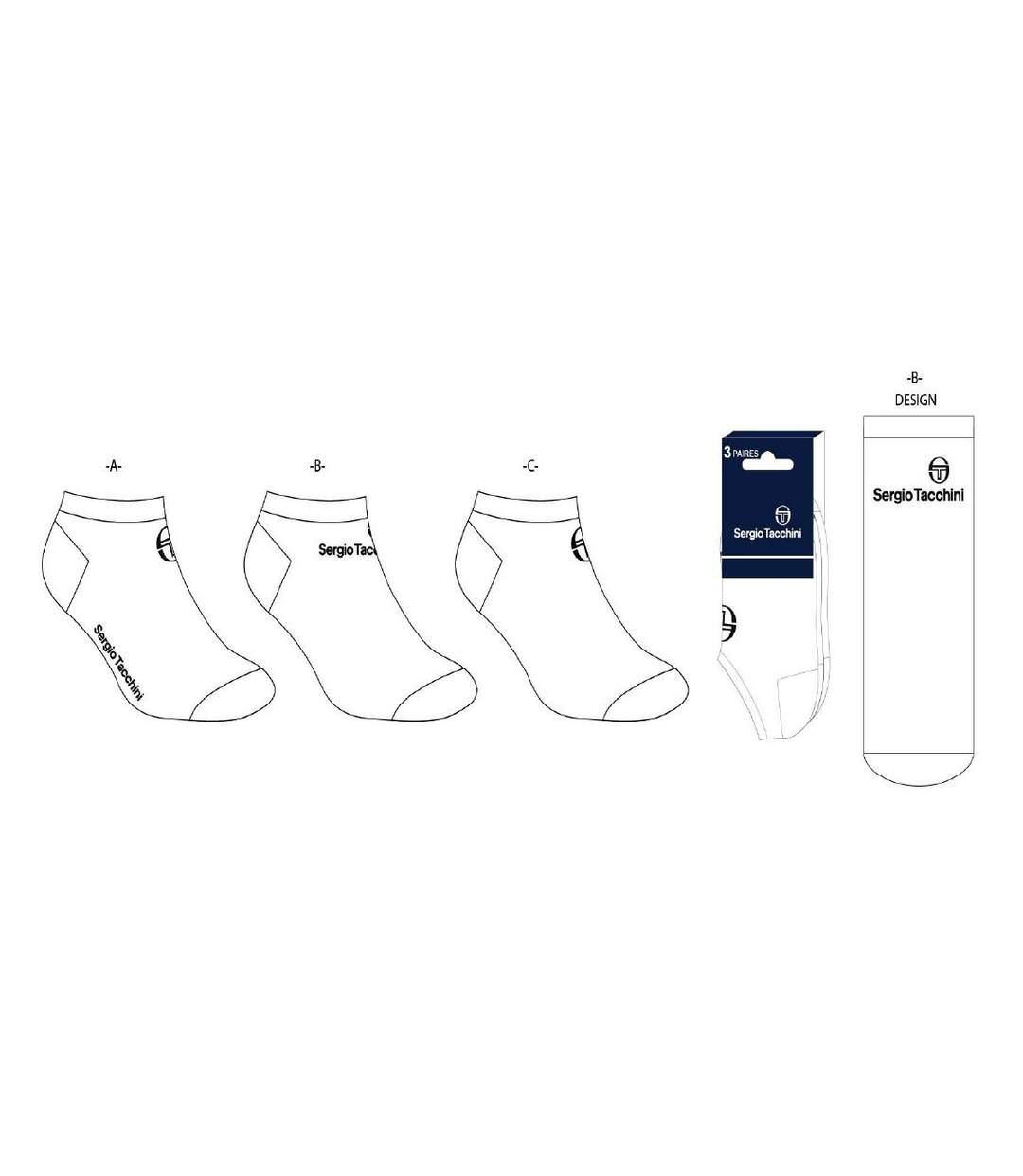 Chaussettes Femme SNEAKER SERGIO TACCHINI Pack de 12 Paires 4047-5