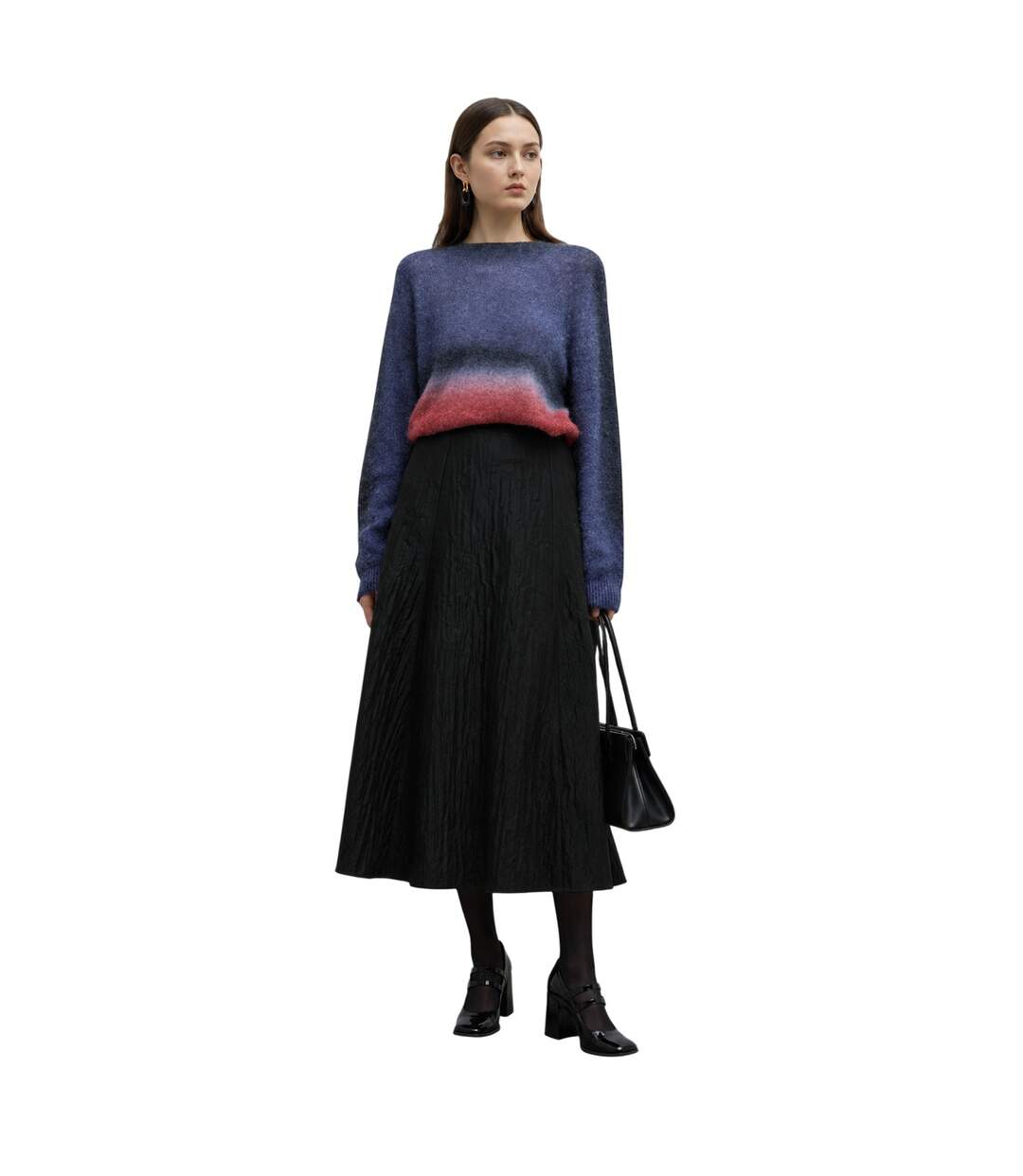 Pull Motif/style Ombré Femme Violet Emporio Armani-3