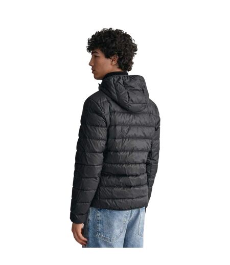 Mens Down Hooded Padded Jacket Black Gant