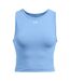 Womens/ladies Seamless Tank Top Blue Under Armour-2