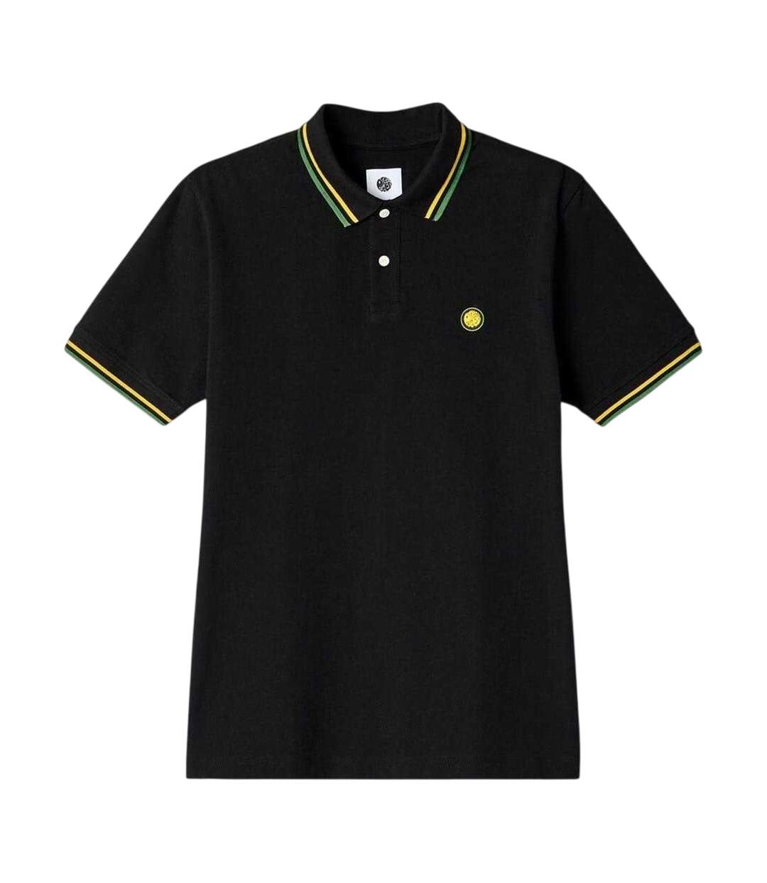 Mens Regular Polo Shirt Black Pretty Green-2