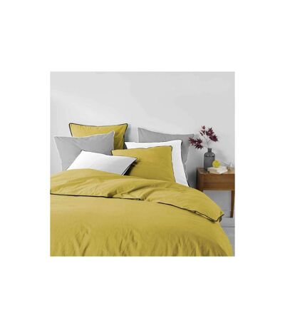 Parure de Lit 3 Pièces Linette 240x220cm Jaune