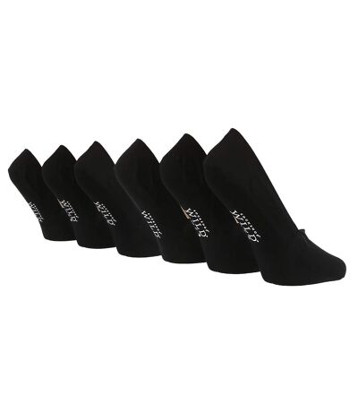 Wildfeet - 6 Paires Femme Chaussettes Bambou Basses avec Silicone Antidérapant