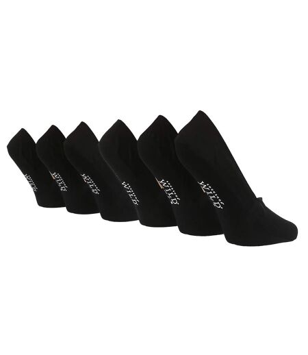 Wildfeet - 6 Paires Femme Chaussettes Bambou Basses avec Silicone Antidérapant