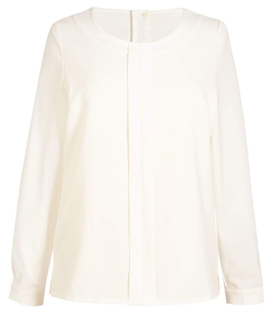 Blouse crêpe de Chine Riola - Femme - BT2264 - blanc cassé