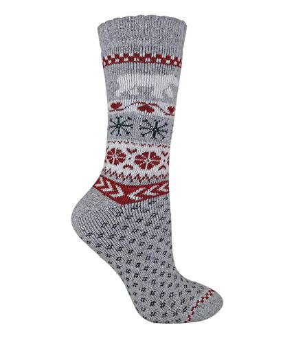 Womens Wool Knitted Novelty Christmas Socks